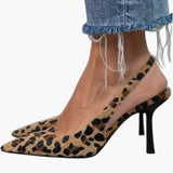 Julianna | Klasszikus hegyes orrú slingback cipő