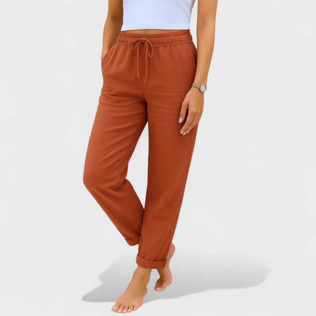 Klara - lenvászon Stretch Nadrág