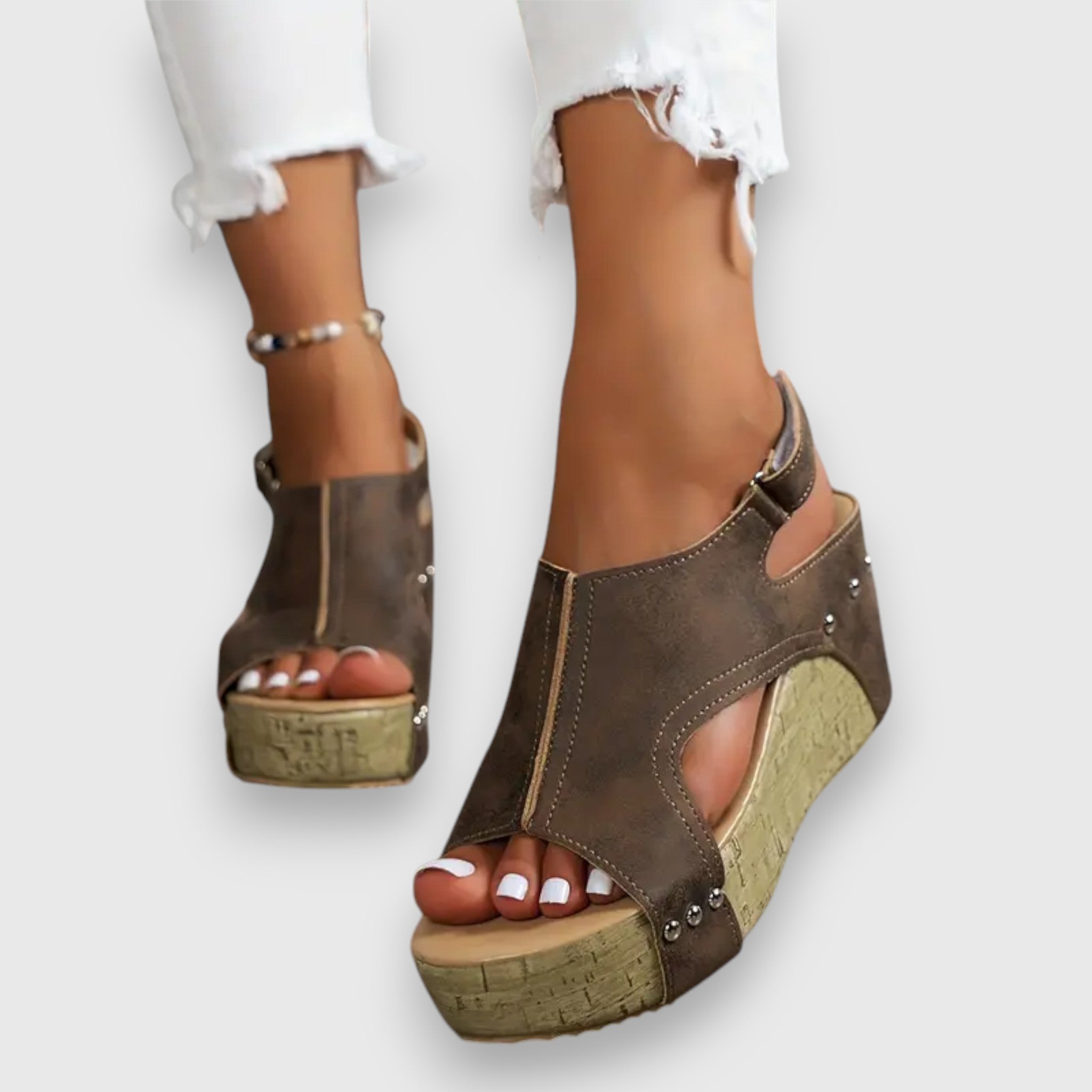 Mia | Vintage platform szandál