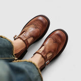 Anikó | T-pántos wingtip cipő