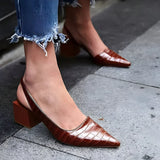 Kendra | Alacsony Sarkú Slingback Cipő