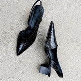 Kendra | Alacsony Sarkú Slingback Cipő