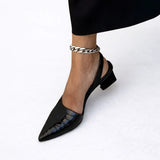 Kendra | Alacsony Sarkú Slingback Cipő