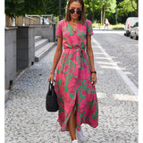 Anna | Elegáns mintás maxiruha