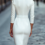 Amália | Elegáns midi ruha övvel