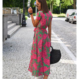 Anna | Elegáns mintás maxiruha