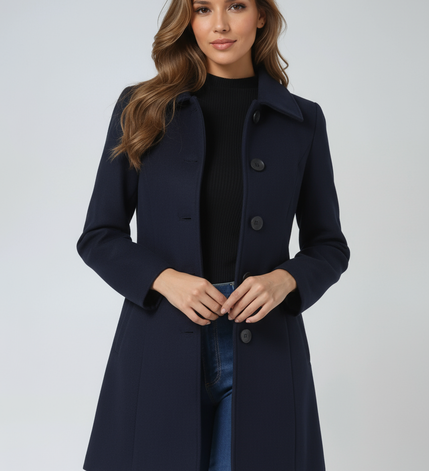 Josephine - Női Egysoros Téli Trench Kabát