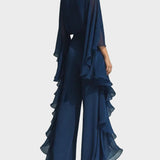 Aurora - Elegáns Chiffon Szett Rózsákkal
