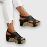 Mia | Vintage platform szandál