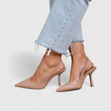 Julianna | Klasszikus hegyes orrú slingback cipő