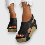Mia | Vintage platform szandál