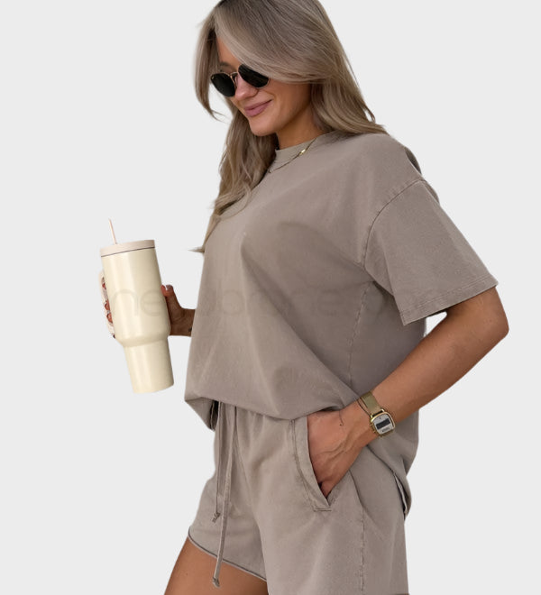 Casual T-shirt és Jogger Nadrág Szett