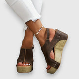 Mia | Vintage platform szandál