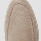 Beige Suède Yacht Mule