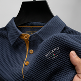 Antal | Texturált Milano olasz eleganciájú galléros póló