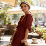 Liliána | Elegáns V-nyakú overál