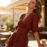 Liliána | Elegáns V-nyakú overál
